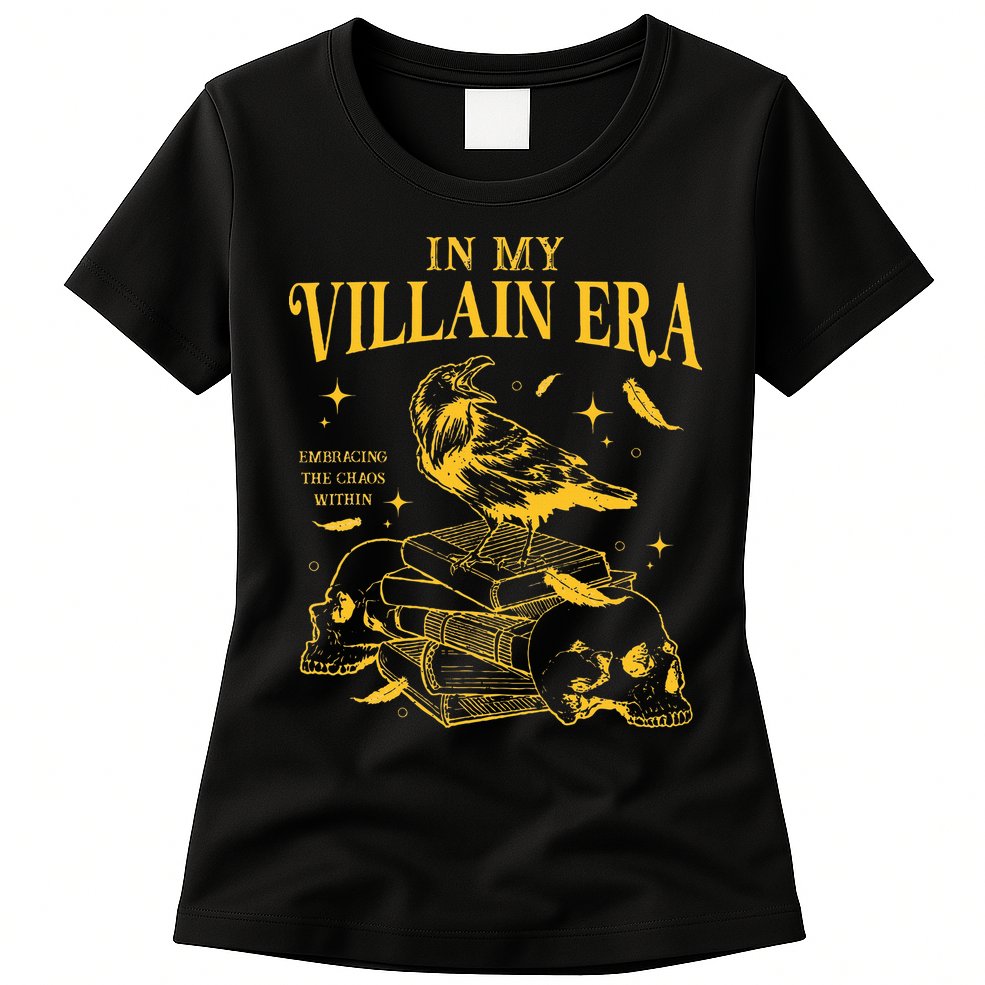 Retro In My Villain Era Morally Grey Books Club Womens T-Shirt