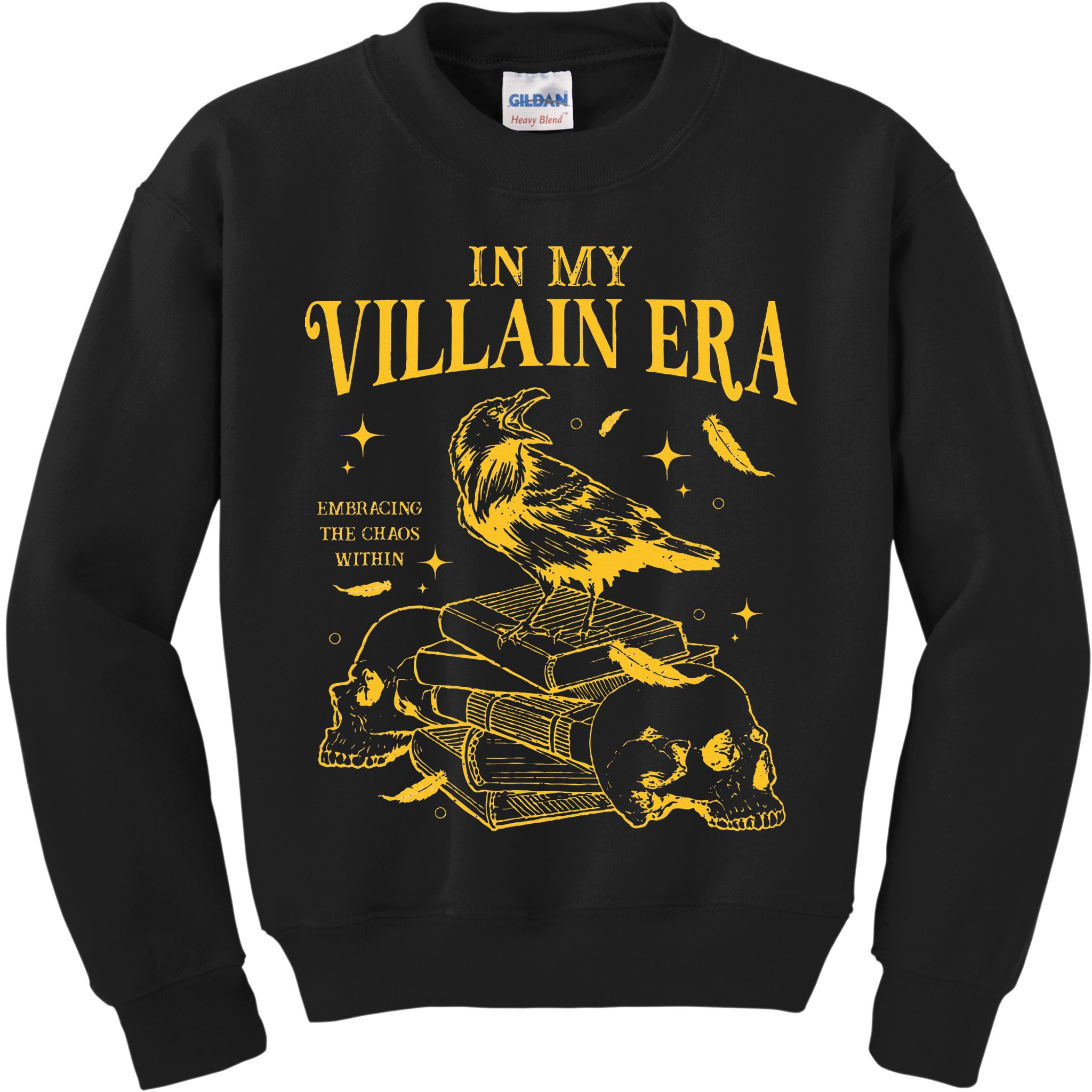 Retro In My Villain Era Morally Grey Books Club Kids Sweatshirt