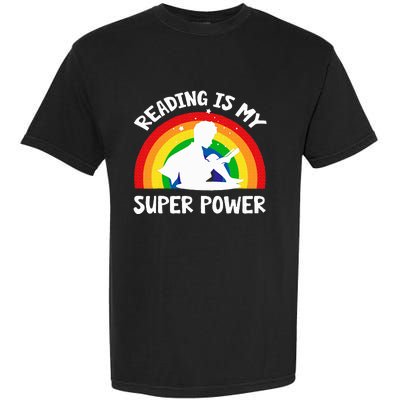 Reading Is My Superpower Book Teacher Garment-Dyed Heavyweight T-Shirt