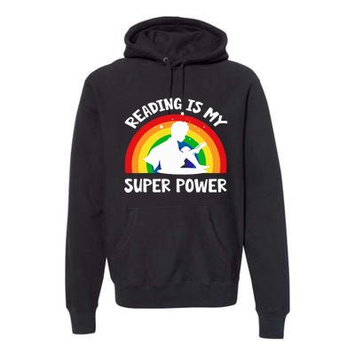 Reading Is My Superpower Book Teacher Premium Hoodie