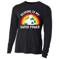 Reading Is My Superpower Book Teacher Cooling Performance Long Sleeve Crew