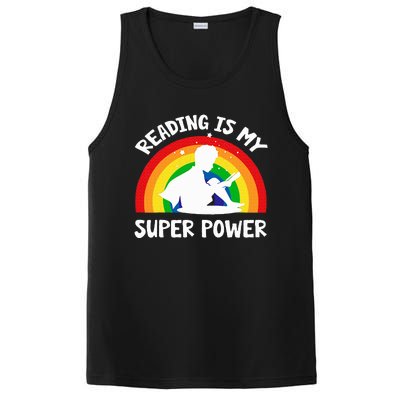 Reading Is My Superpower Book Teacher PosiCharge Competitor Tank