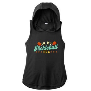 Retro In My Pickleball Era Pickleball Player Best Gift Pickleballer Ladies PosiCharge Tri-Blend Wicking Draft Hoodie Tank