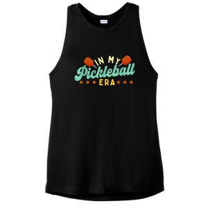 Retro In My Pickleball Era Pickleball Player Best Gift Pickleballer Ladies PosiCharge Tri-Blend Wicking Tank