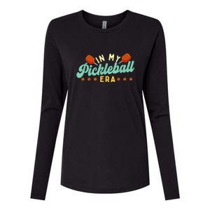 Retro In My Pickleball Era Pickleball Player Best Gift Pickleballer Womens Cotton Relaxed Long Sleeve T-Shirt