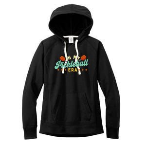 Retro In My Pickleball Era Pickleball Player Best Gift Pickleballer Women's Fleece Hoodie