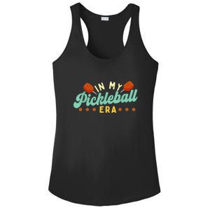 Retro In My Pickleball Era Pickleball Player Best Gift Pickleballer Ladies PosiCharge Competitor Racerback Tank