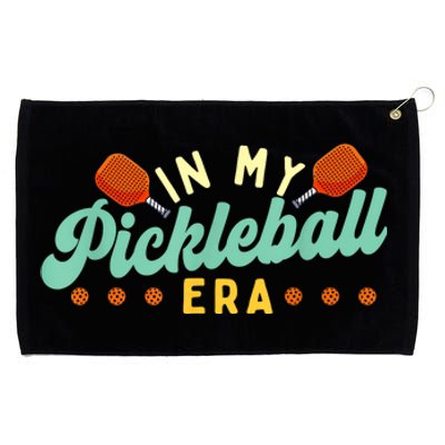 Retro In My Pickleball Era Pickleball Player Best Gift Pickleballer Grommeted Golf Towel