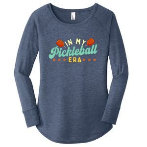 Retro In My Pickleball Era Pickleball Player Best Gift Pickleballer Women's Perfect Tri Tunic Long Sleeve Shirt