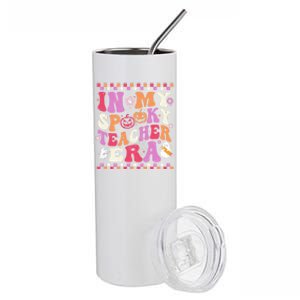 Retro In My Spooky Teacher Era Ghost Teacher Halloween Meaningful Gift Stainless Steel Tumbler