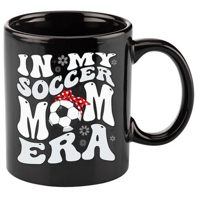 Retro In My Soccer Mom Era Mama 11oz C Handle Ceramic Mug