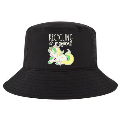 Recycling Is Magical Earth Day Unicorn Recycle Cool Comfort Performance Bucket Hat