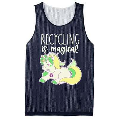 Recycling Is Magical Earth Day Unicorn Recycle Mesh Reversible Basketball Jersey Tank