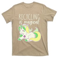 Recycling Is Magical Earth Day Unicorn Recycle T-Shirt