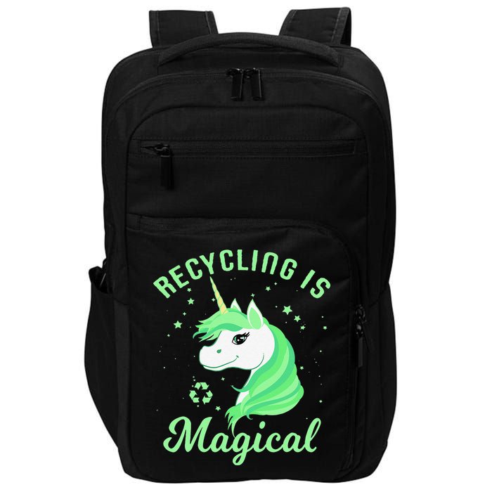 Recycling Is Magical Unicorn Earth Day Impact Tech Backpack