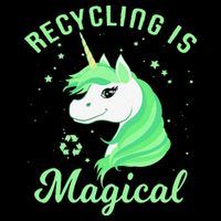 Recycling Is Magical Unicorn Earth Day Impact Tech Backpack