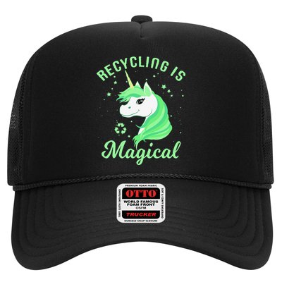 Recycling Is Magical Unicorn Earth Day Trucker Hat