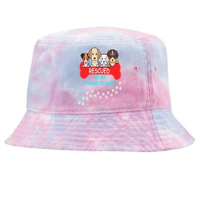 Rescued Is My Favorite Breed Dog Tie-Dyed Bucket Hat