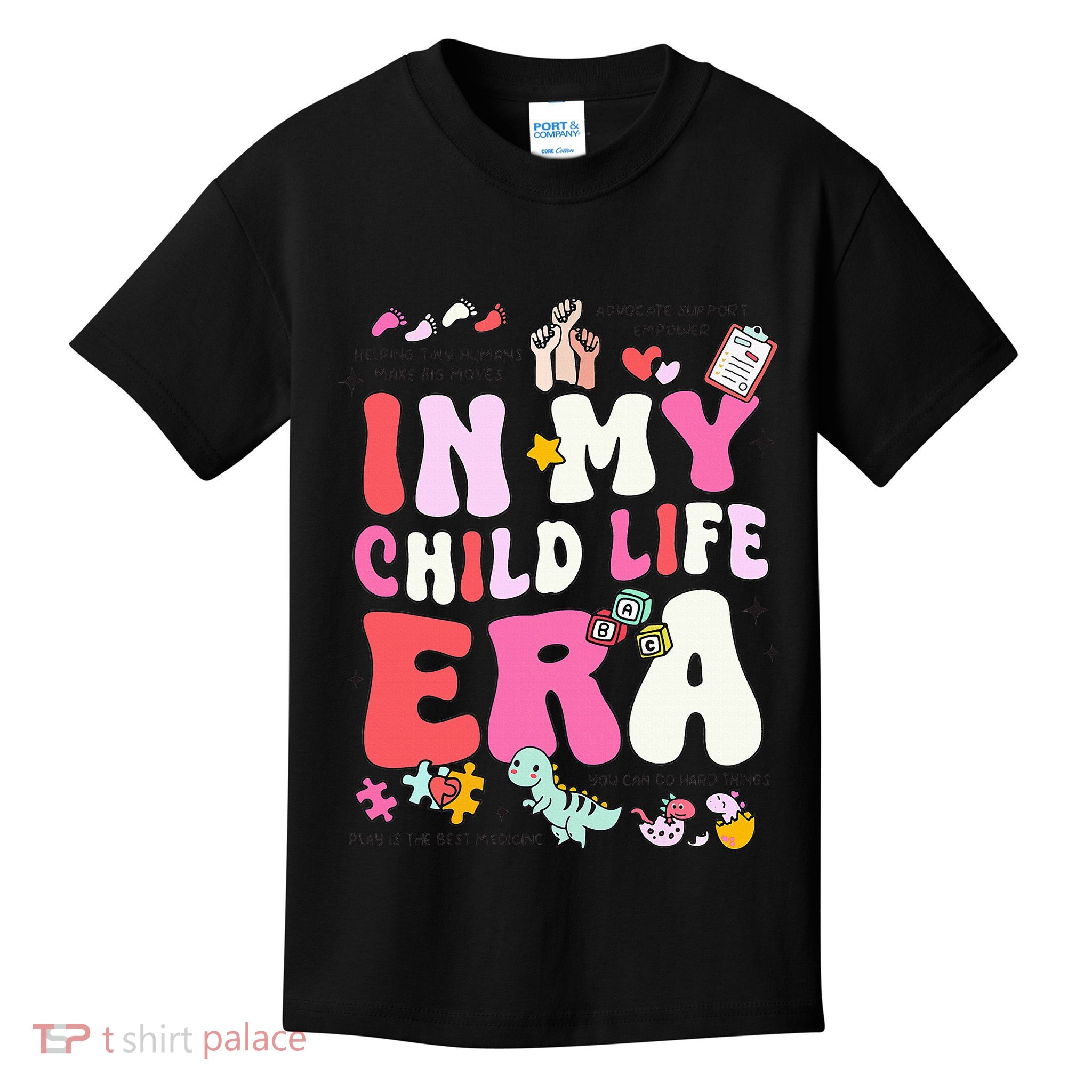 Retro In My Child Life Era Certified Child Life Specialist Kids T-Shirt