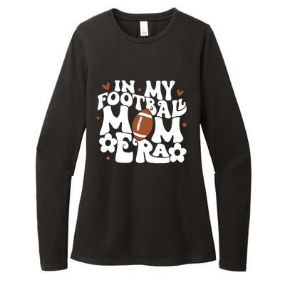 Retro In My Football Mom Era Football Mama Womens CVC Long Sleeve Shirt