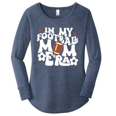 Retro In My Football Mom Era Football Mama Women's Perfect Tri Tunic Long Sleeve Shirt