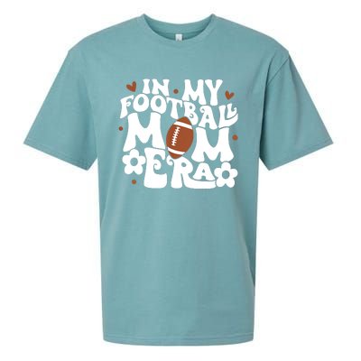 Retro In My Football Mom Era Football Mama Sueded Cloud Jersey T-Shirt