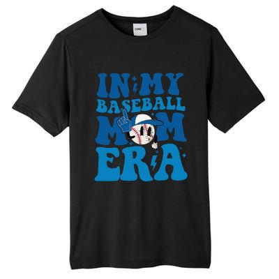 Retro In My Baseball Mom Era Smile Face Funny Mothers Day Tall Fusion ChromaSoft Performance T-Shirt