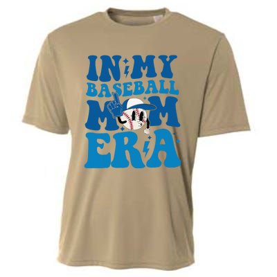 Retro In My Baseball Mom Era Smile Face Funny Mothers Day Cooling Performance Crew T-Shirt