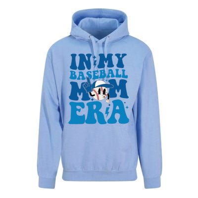 Retro In My Baseball Mom Era Smile Face Funny Mothers Day Unisex Surf Hoodie