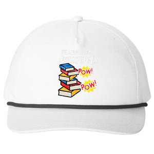 Reading Is My Superpower Funny Book Lover Bookworm Librarian Snapback Five-Panel Rope Hat