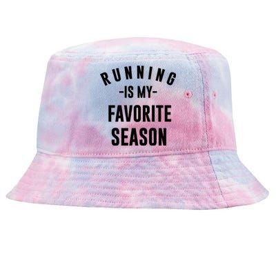 Running Is My Favorite Season Tie-Dyed Bucket Hat