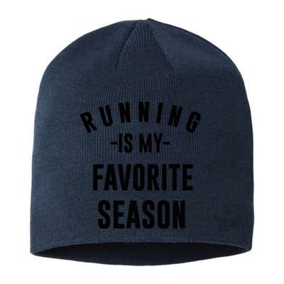 Running Is My Favorite Season Sustainable Beanie