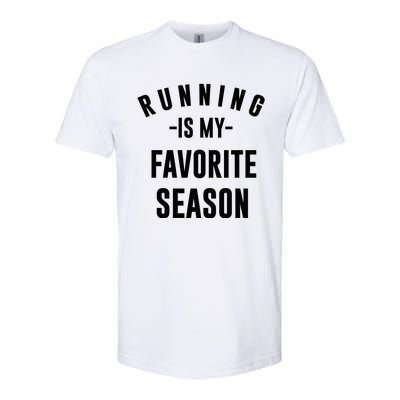 Running Is My Favorite Season Softstyle® CVC T-Shirt