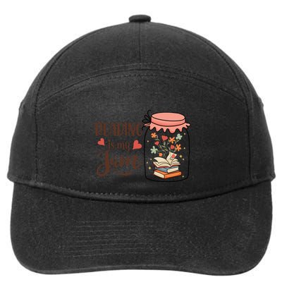 Readeing Is My Jam Gift For Reading Books 7-Panel Snapback Hat