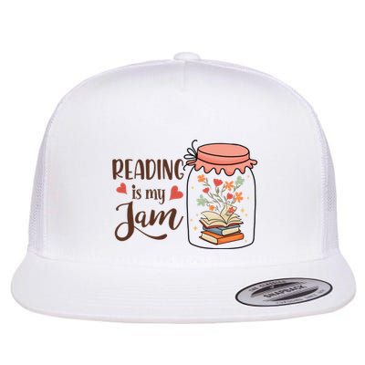 Readeing Is My Jam Gift For Reading Books Flatbill Hat