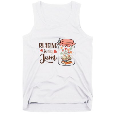 Readeing Is My Jam Gift For Reading Books Tank Top