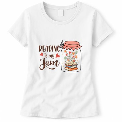 Readeing Is My Jam Gift For Reading Books Womens T-Shirt