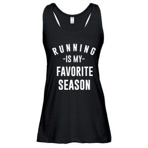 Running Is My Favorite Season Ladies Essential Flowy Tank