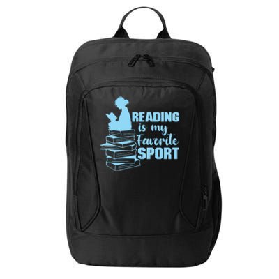 Reading Is My Favorite Sport Book Lovers Bookish Bookworm Gift City Backpack