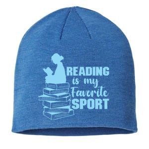 Reading Is My Favorite Sport Book Lovers Bookish Bookworm Gift Sustainable Beanie