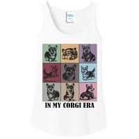 Retro In My Corgi Era Funny Corgi Mom Dog Lover Ladies Essential Tank