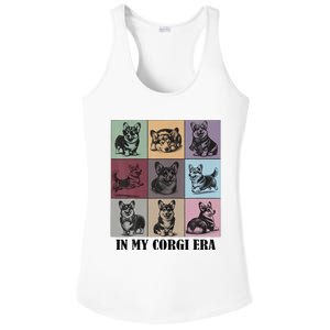 Retro In My Corgi Era Funny Corgi Mom Dog Lover Ladies PosiCharge Competitor Racerback Tank