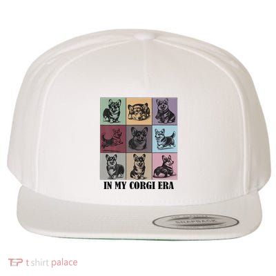 Retro In My Corgi Era Funny Corgi Mom Dog Lover Wool Snapback Cap