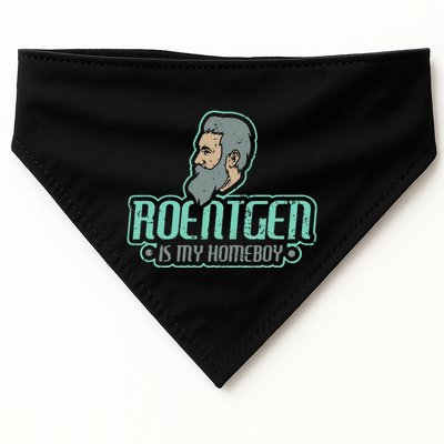 Roentgen Is My Homeboy Funny Xray Radiology Technician USA-Made Doggie Bandana