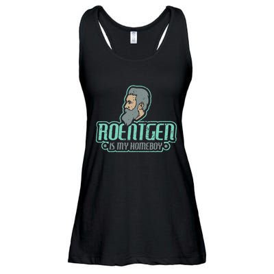 Roentgen Is My Homeboy Funny Xray Radiology Technician Ladies Essential Flowy Tank
