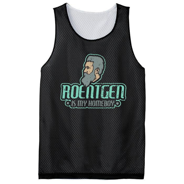 Roentgen Is My Homeboy Funny Xray Radiology Technician Mesh Reversible Basketball Jersey Tank