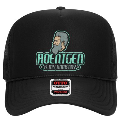 Roentgen Is My Homeboy Funny Xray Radiology Technician Trucker Hat