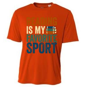 Reading Is My Favorite Sport Book Lovers Bookish Bookworm Gift Cooling Performance Crew T-Shirt