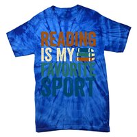 Reading Is My Favorite Sport Book Lovers Bookish Bookworm Gift Tie-Dye T-Shirt