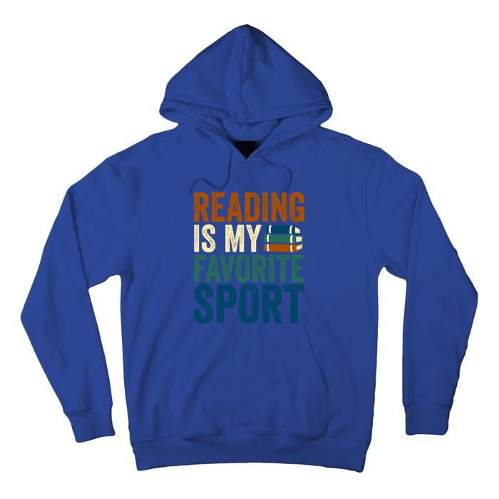 Reading Is My Favorite Sport Book Lovers Bookish Bookworm Gift Tall Hoodie